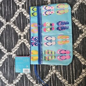 Water Resistant Beach Pouch/Case FLIP FLOPS